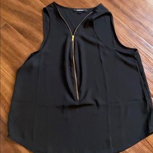 Black zipper tank